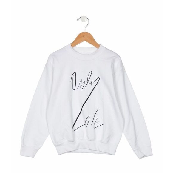 JDOL White Printed Long Sleeve Sweatshirt size small - Picture 1 of 5